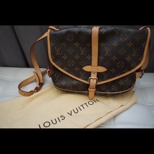 Louis Vuitton Brown Monogram Saumur Cross Body